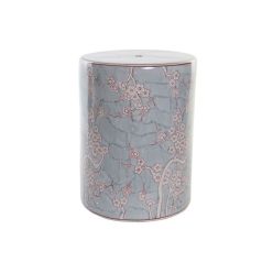 Kisasztal porcelán 32x32x41 cm kék, narancssárga