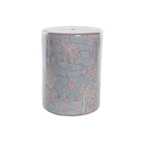 Kisasztal porcelán 32x32x41 cm kék, narancssárga