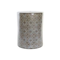 Kisasztal porcelán 32,5x32,5x42 cm bézs, kék