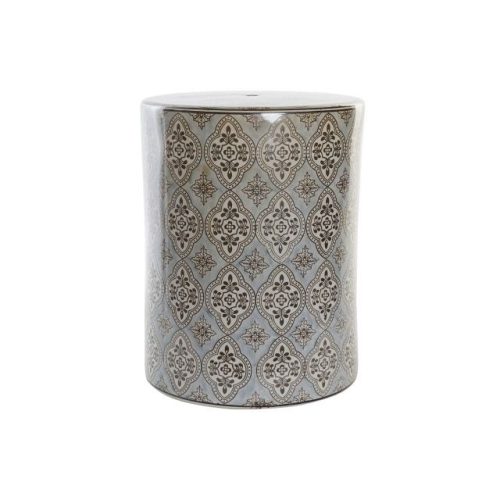 Kisasztal porcelán 32,5x32,5x42 cm bézs, kék