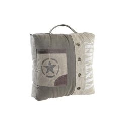 Ülõpárna pamut, bõr 50x14x50 cm barna, bézs