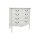 Komód 5 fiókos fa 80x40x90 cm fehér