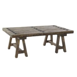 Dohányzóasztal szilfa 110x70x40 cm barna, fekete