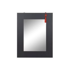 Tükör keleti lucfenyõ, mdf 70x2x90 cm fekete, piros