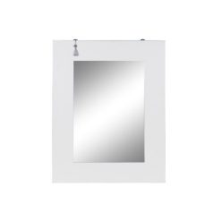 Tükör keleti lucfenyõ 70x2x90 cm fehér, ezüst