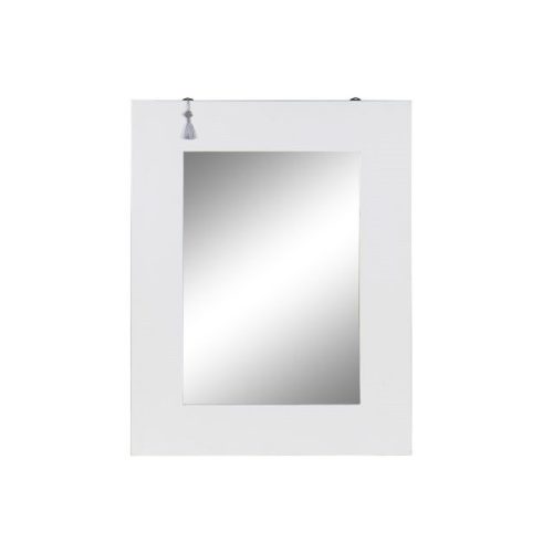 Tükör keleti lucfenyõ 70x2x90 cm fehér, ezüst