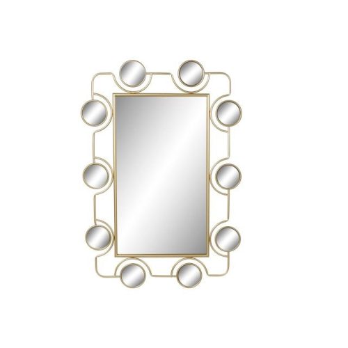 Tükör fém, pvc 70x2x100 cm arany, fekete