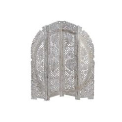 Paraván mdf 156x2x182 cm natúr, fehér