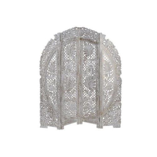 Paraván mdf 156x2x182 cm natúr, fehér