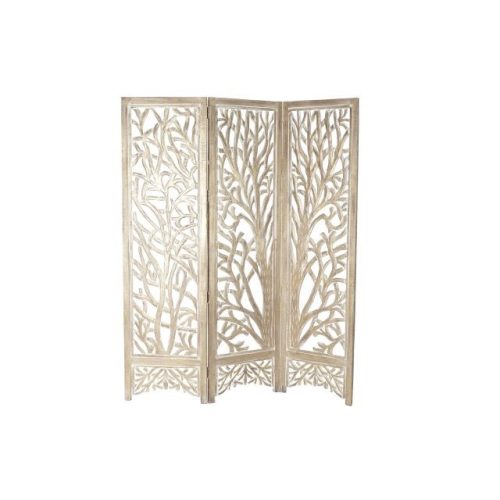 Paraván tükör mangófa 153x2,5x182 cm natúr