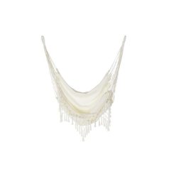 Függõágy bojtos pamut, poliészter 100x60x128 cm bézs