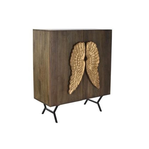 Kisbútor mangófa 100x50x120 cm arany, barna