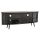 Tv-s szekrény lucfenyõ, fém 150x39x58 cm fekete, barna