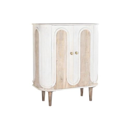 Kisbútor mangófa, fém 92x40x113 cm fehér