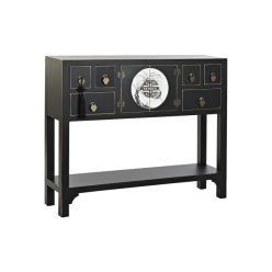 Konzolasztal keleti lucfenyõ, mdf, fém 95x26x79 cm színes