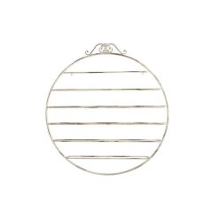 Bortartó fém 105x9,5x114 cm fehér