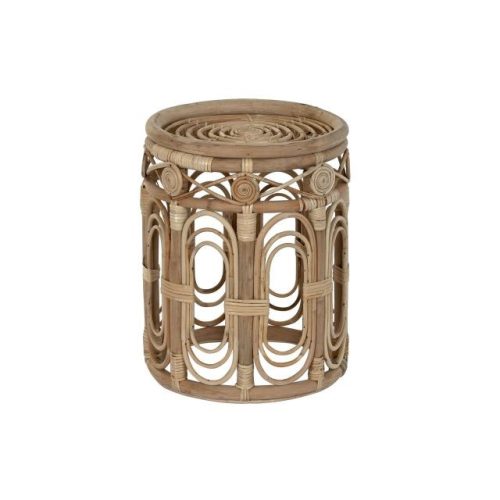 Kisasztal rattan 35x35x45 cm natúr
