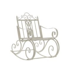 Hintaszék fém 63x89x92 cm fehér