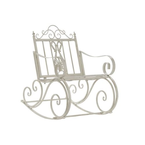 Hintaszék fém 63x89x92 cm fehér