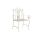 Szék fém 63,5x52x98 cm fehér