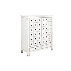 Fiókos szekrény szilfa 102x42x120 cm fehér