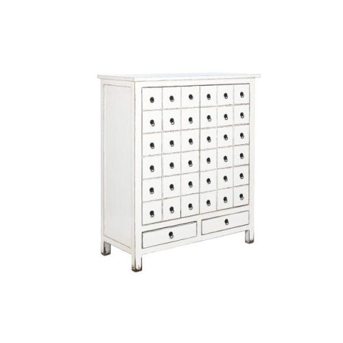 Fiókos szekrény szilfa 102x42x120 cm fehér