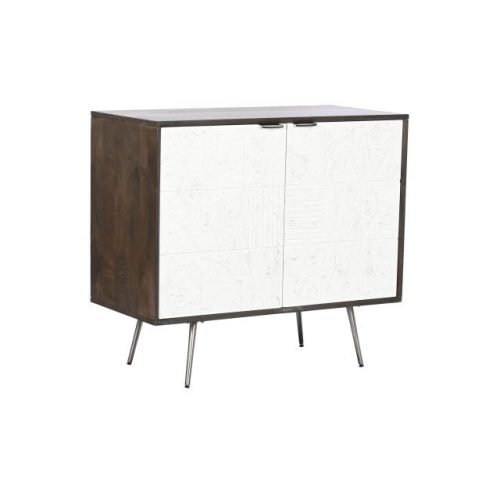 Kisbútor mangófa, fém 90x43x80 cm színes