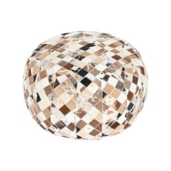 Ülõpárna bõr 48x48x35 cm barna, bézs