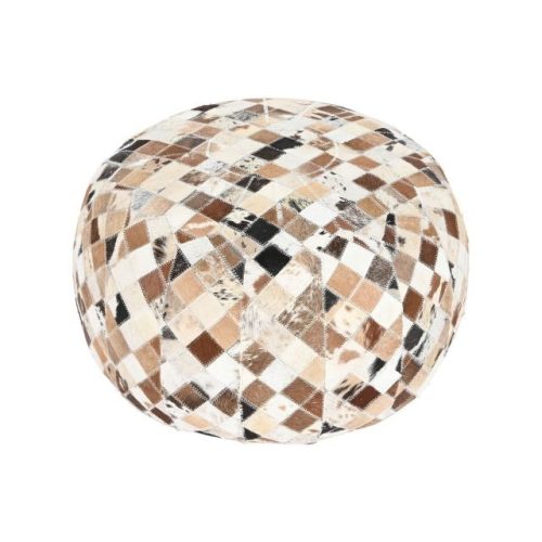 Ülõpárna bõr 48x48x35 cm barna, bézs