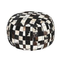 Ülõpárna bõr 48x48x35 cm sötétbarna, krém