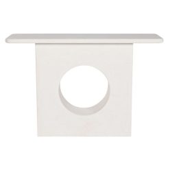 Konzolasztal lucfenyõ, mdf 120x40x80 cm fehér