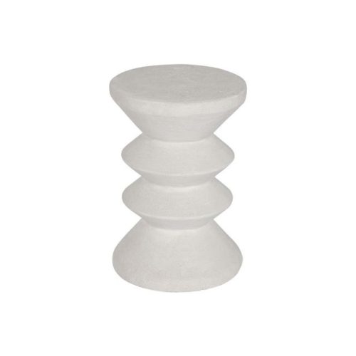 Kisasztal kör alakú poly 31x31x45 cm fehér