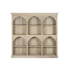 Polc fa 204x38x196 cm natúr