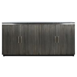 Komód réz, márvány 180x40x85 cm ezüst