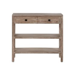 Konzolasztal fa 90x40x85 cm natúr