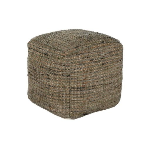 Lábtartó juta, gyapjú 45x45x45 cm türkizkék