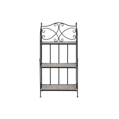 Polc kovácsoltvas, mozaik mintával kovácsoltvas 54x29x121 cm színes