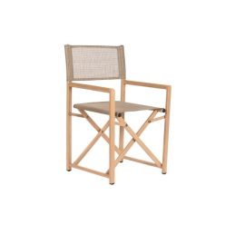 Karosszék alumínium 56x49x81 cm natúr