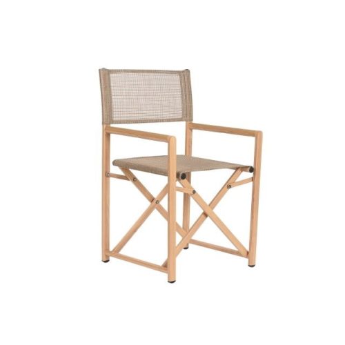 Karosszék alumínium 56x49x81 cm natúr