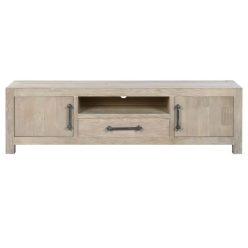 TV-s szekrény gumifa 160x40x46,5 cm natúr