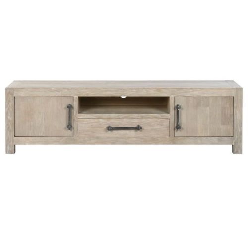 TV-s szekrény gumifa 160x40x46,5 cm natúr