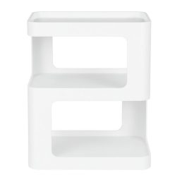 Kisasztal fém 40x40x54 cm fehér