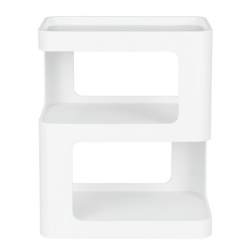 Kisasztal fém 40x40x54 cm fehér