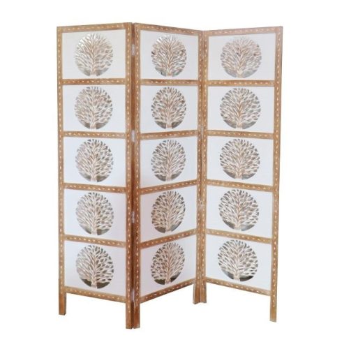 Paraván mangófa 150x2x180 cm fehér