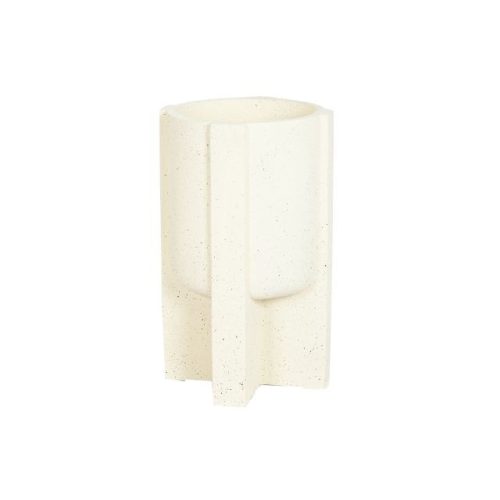 Kaspó szett magnézia 34x34x61 cm törtfehér