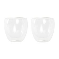   Pohár szett üveg, boroszilikátüveg 8,3x8,3x8,9 cm átlátszó S/2