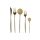 Evõeszköz készlet inox 3x1,5x13 cm arany S/20