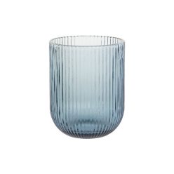 Pohár szett üveg 8x8x10 cm kék S/6
