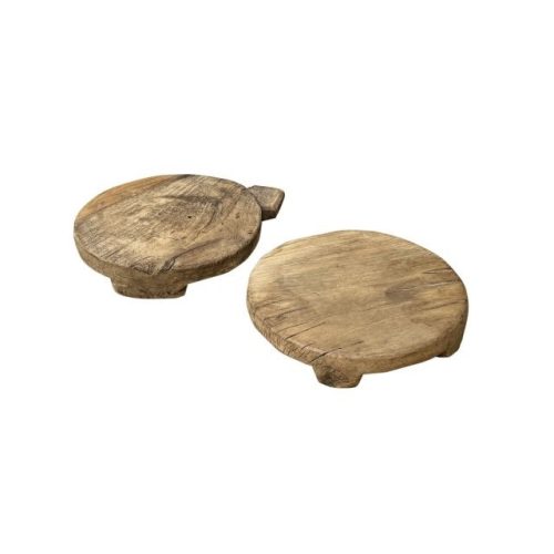 Vágódeszka teakfa 30x30x6 cm natúr