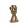 Gyertyatartó ember poly 18x13,5x31,5 cm arany